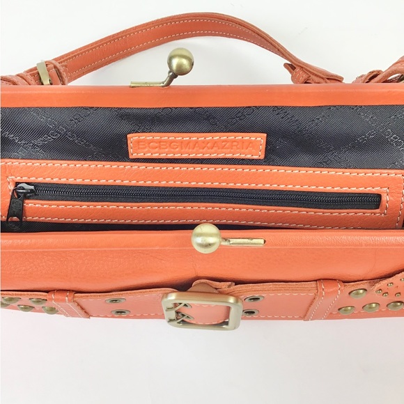 BCBG Buckle Leather Shoulder Bag - Picture 11 of 12